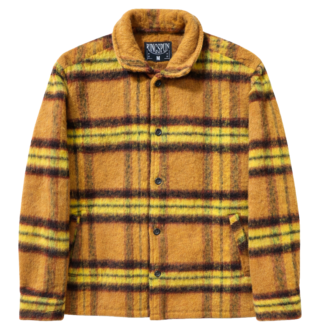 RINGSPUN MOHAIR JACKET GOLD - 342-784