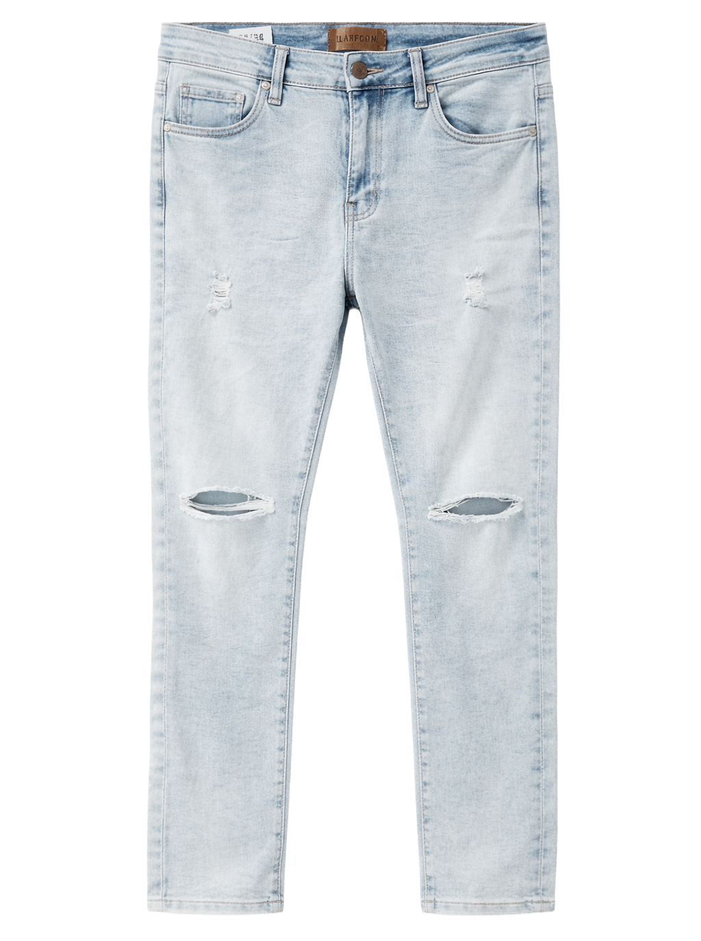 PLATFORM SLIM STRETCH JEANS BLEACH - PD1901