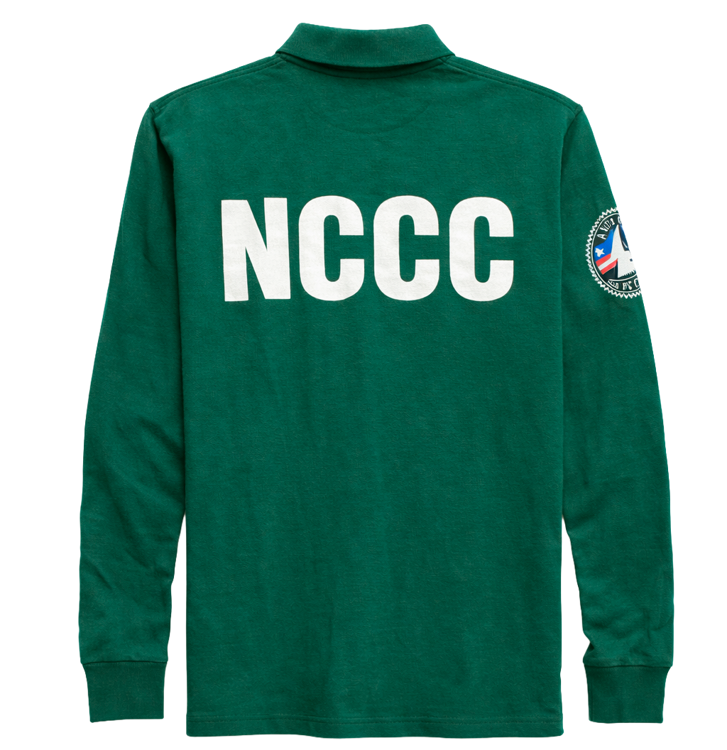 PORT AUTHORITY NCCC L/S POLO SHIRT GREEN - PA001
