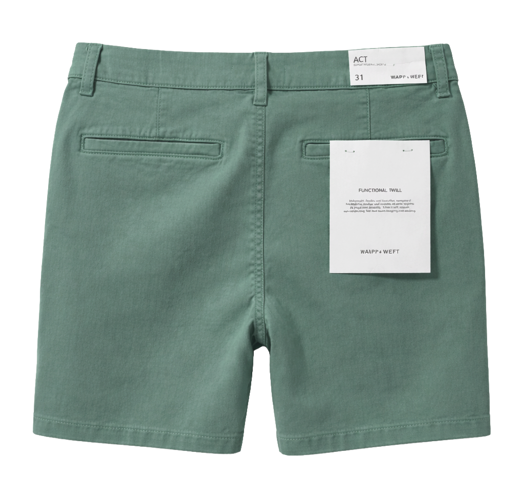 WARP + WEFT CHINO SHORT TEAL - 514407