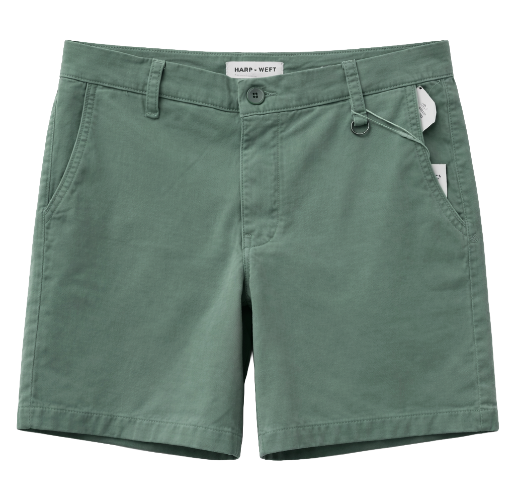 WARP + WEFT CHINO SHORT TEAL - 514407
