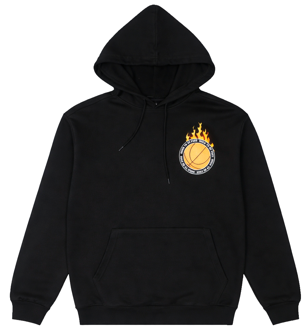 LICENSED BORN TO BE FREE GRAPHIC HOODIE BLACK - 4PLS01160CL
