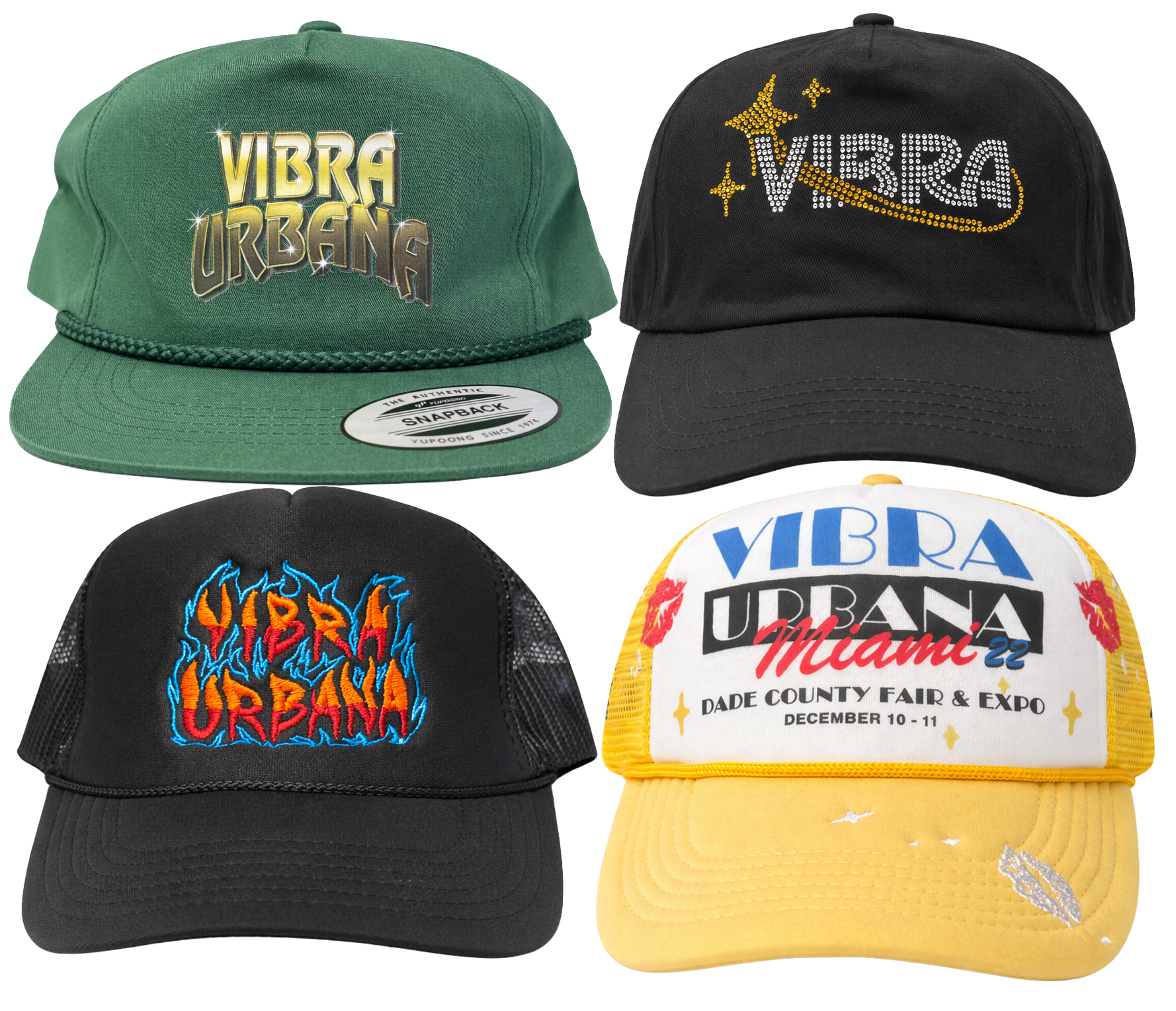 VIBRA URBANA ASSORTED SNAPBACK HATS ASST - VUSBKA