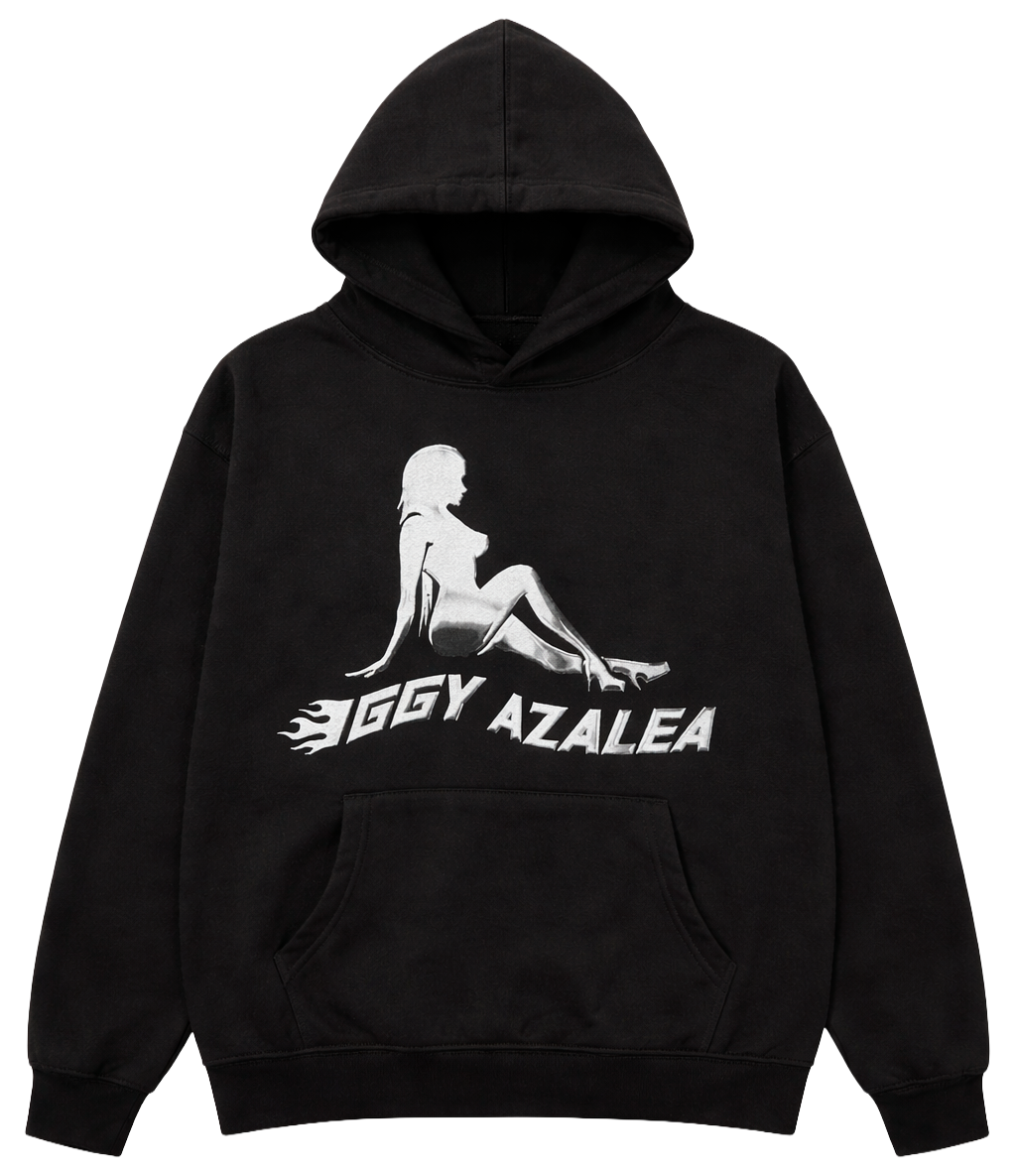 IGGY AZALEA WALK A MILE HOODIE BLACK - IGGY-STRIP