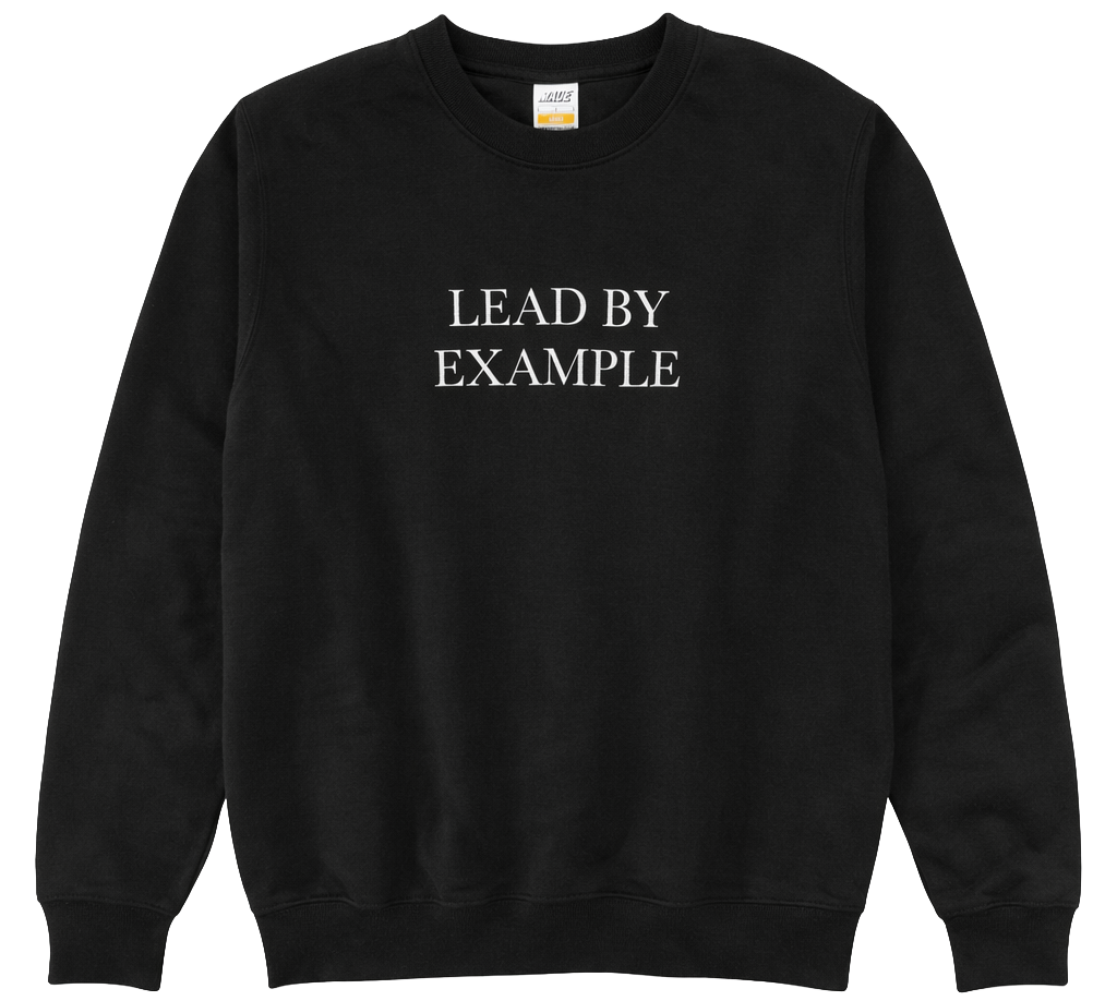 LICENSED MADE CREWNECK SWEATSHIRT BLACK - MD312E