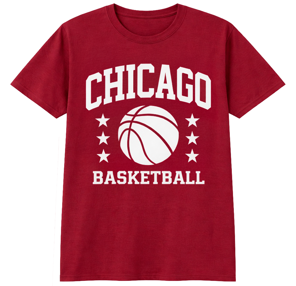 MELROSE PLACE GRAPHIC T-SHIRT FIREY RED - CHICAGO B-BALL