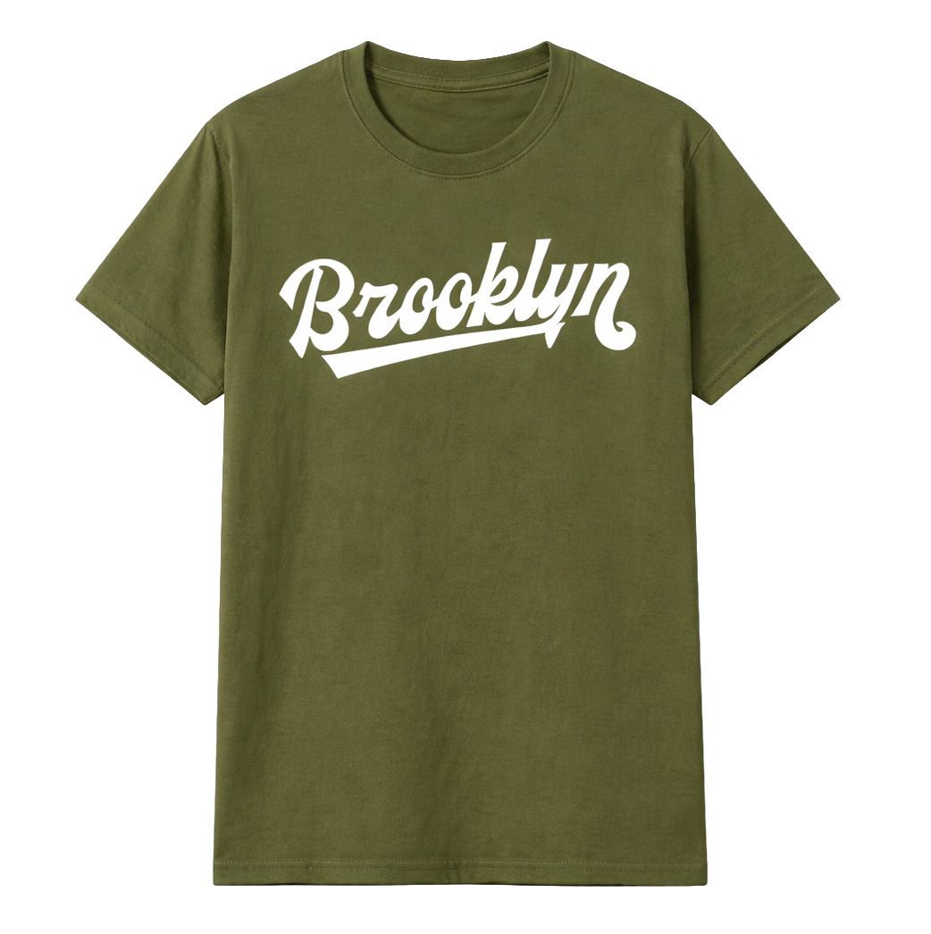 MELROSE PLACE GRAPHIC T-SHIRT OLIVE - BROOKLYN