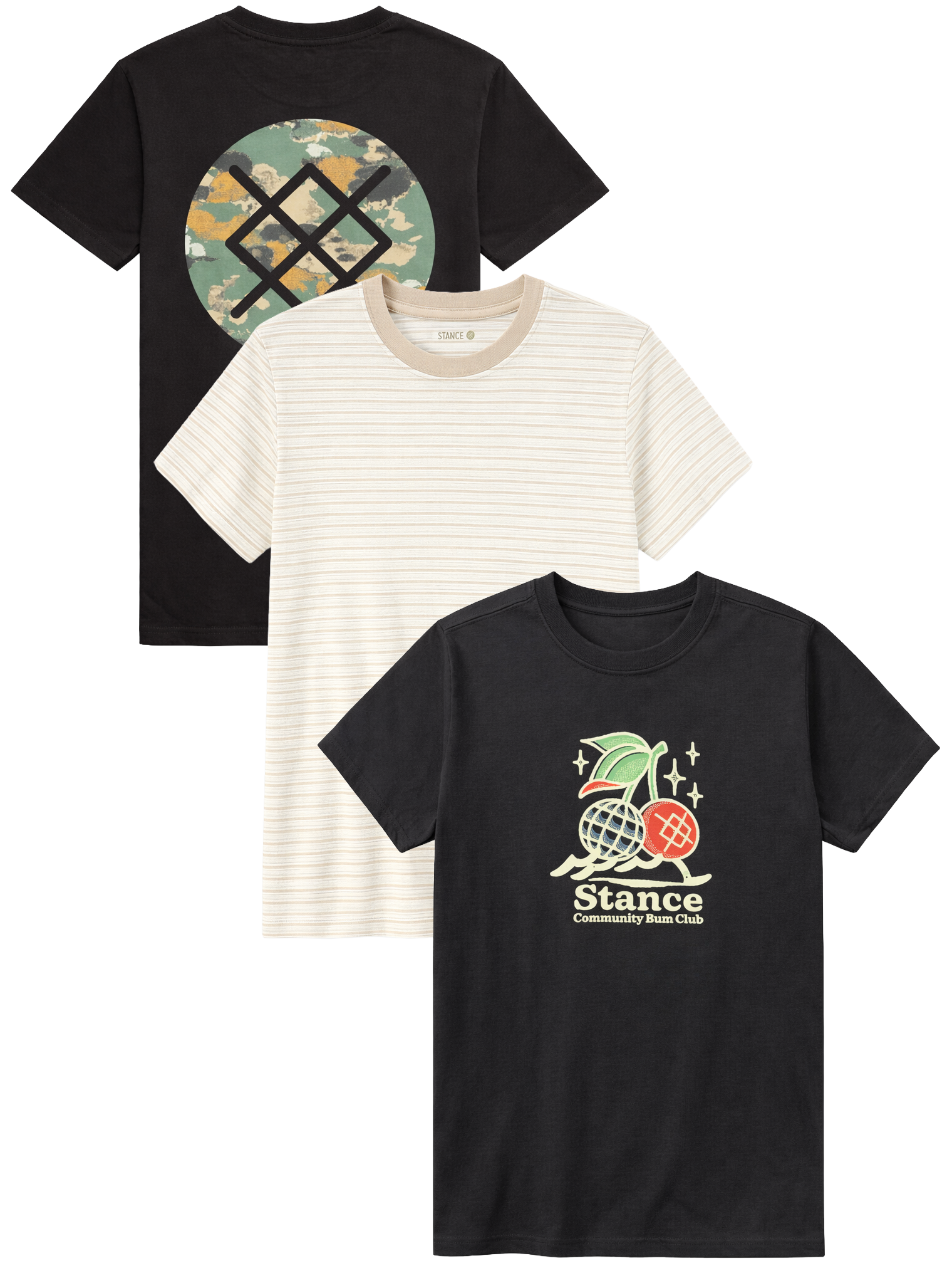 STANCE ASSORTED GRAPHIC T-SHIRTS ASST - STTS26