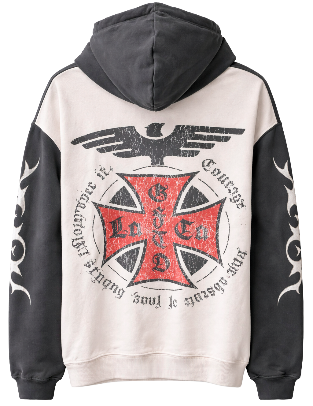 GFTD LA RAPTURE TOUR HOODIE BONE - GFHFW25-60