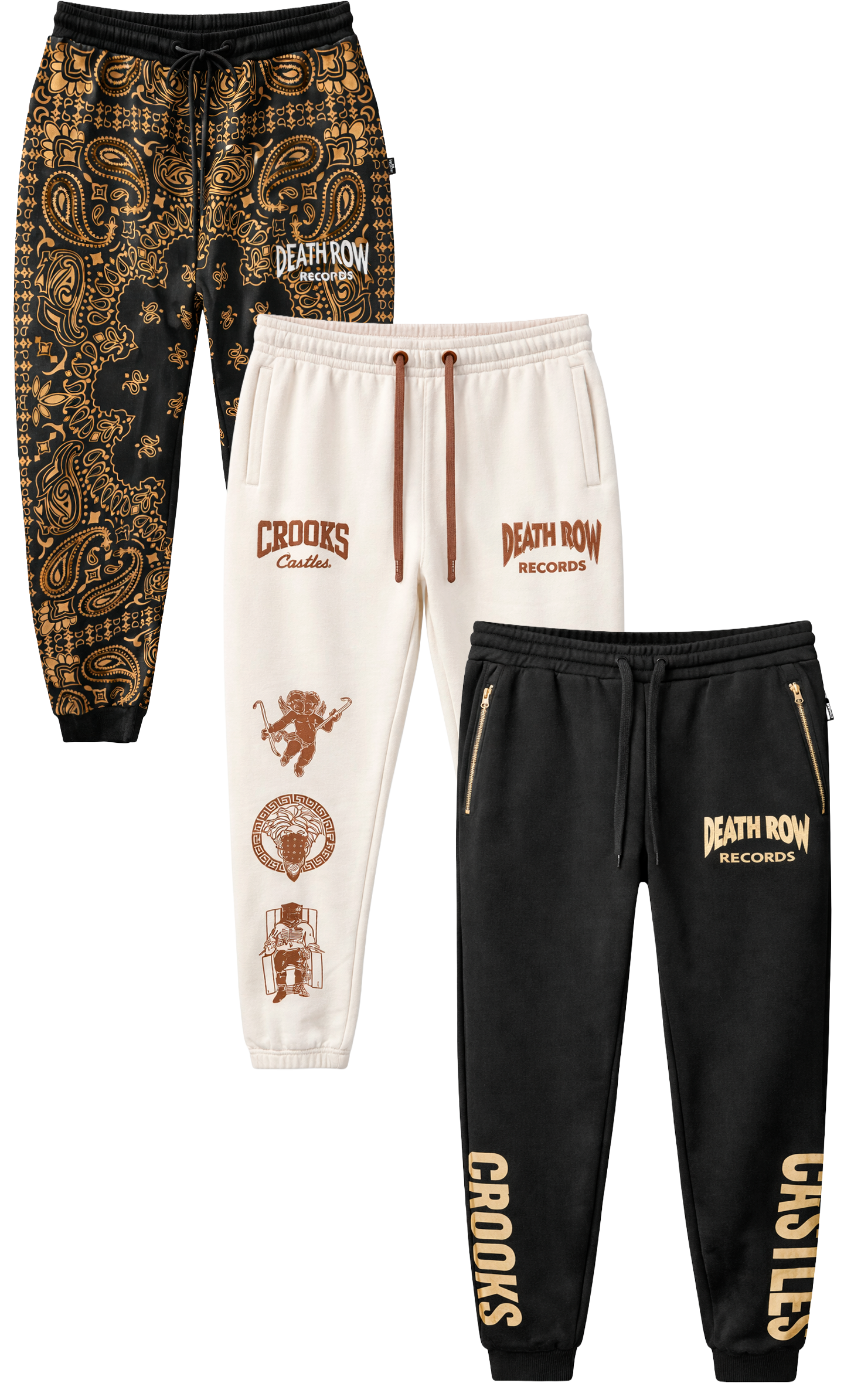 CROOKS & CASTLES X DEATH ROW RECORDS ASSORTED JOGGER PANTS ASST - CCDRJA