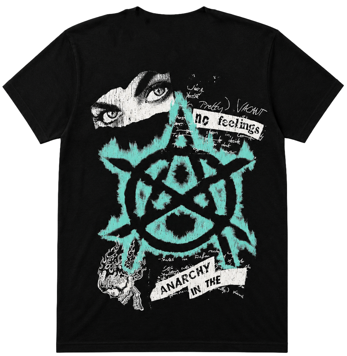 XANARCHY GRAPHIC T-SHIRT BLACK - PYRU