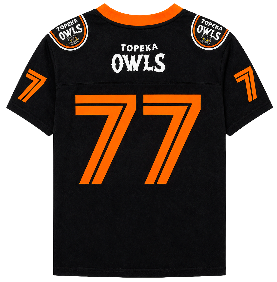 SD SPORT FOOTBALL JERSEY T-SHIRT BLACK/ORANGE - SM4108OR