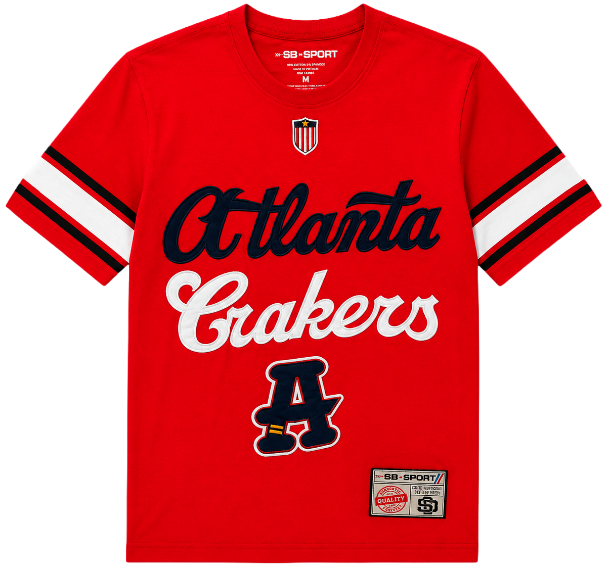SD SPORT BASEBALL JERSEY T-SHIRT RED - SM4111RD