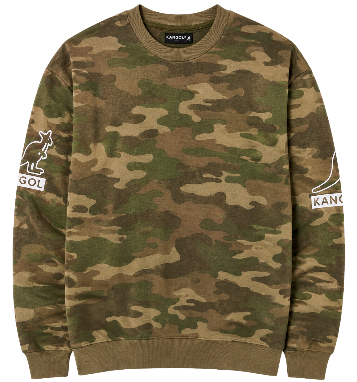 KANGOL LOGO CREWNECK SWEATSHIRT CAMO - K96153