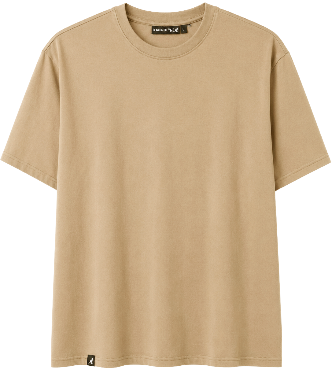 KANGOL RELAXED SOLID T-SHIRT CUBANSAND - K90260