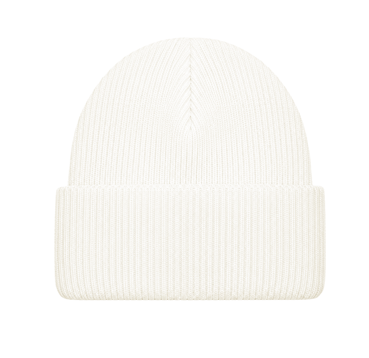 SOLID KNITTED CUFF BEANIE NATURAL - LFSU23HW001