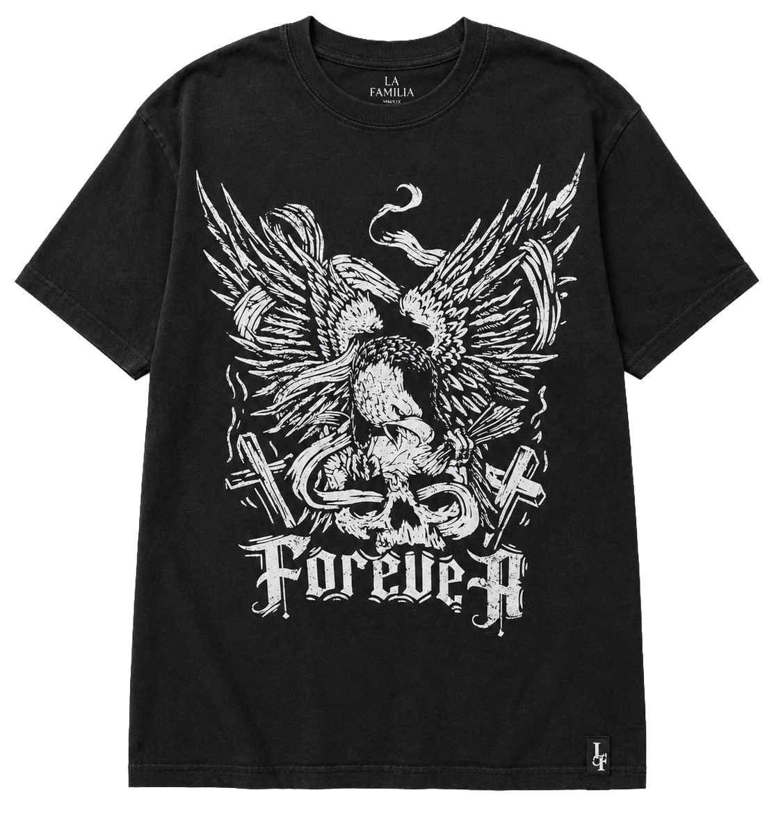 LA FAMILIA GRAPHIC T-SHIRT BLACK - LFHOL25SS008