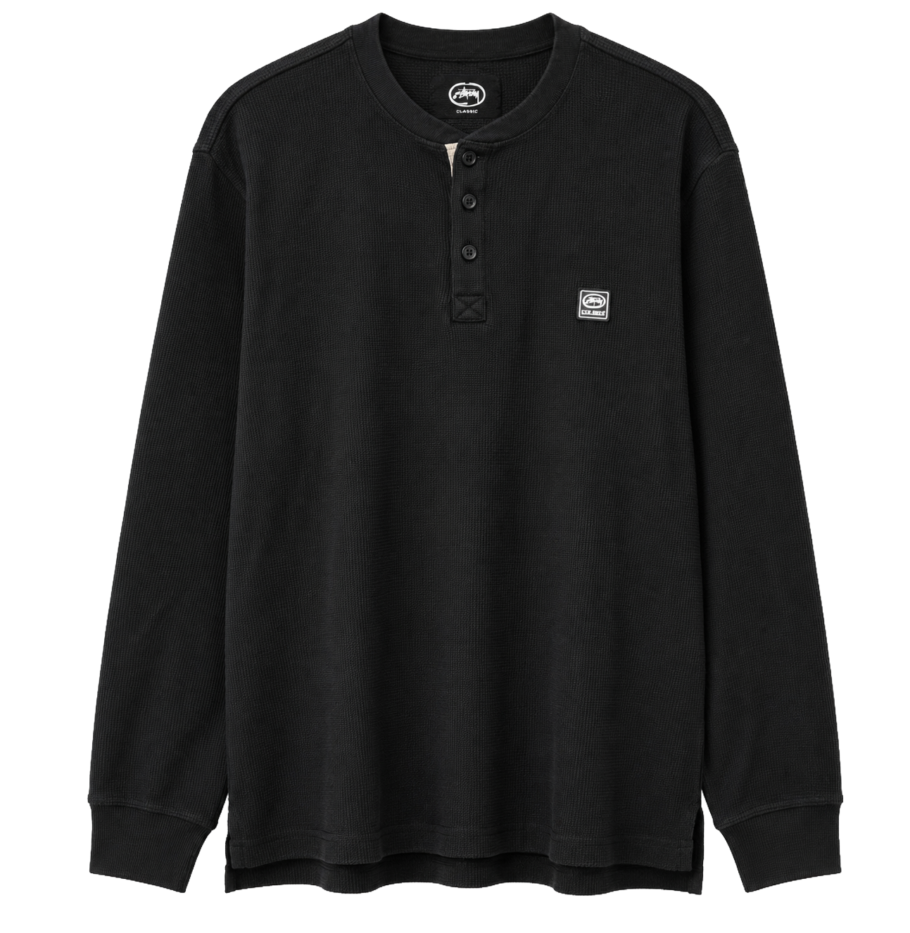 ECKO UNLTD L/S THERMAL SHIRT BLACK - EO34L411
