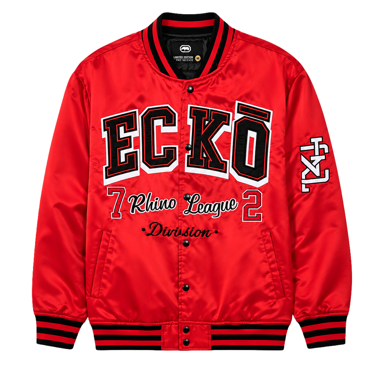 ECKO UNLTD VARSITY JACKET TRUE RED - EO33O576