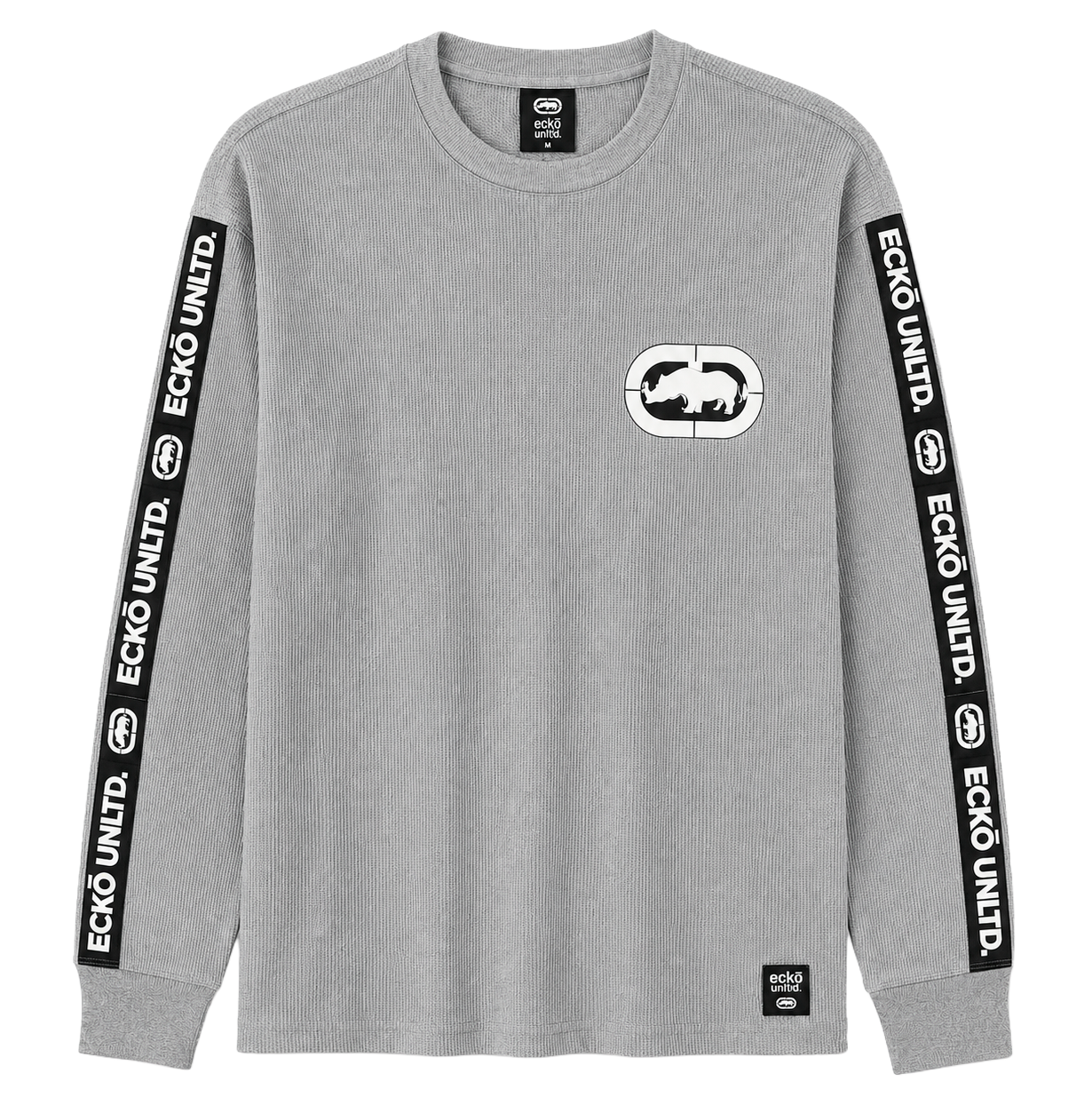 ECKO UNLTD L/S THERMAL SHIRT GREY MARLED - EO34L397