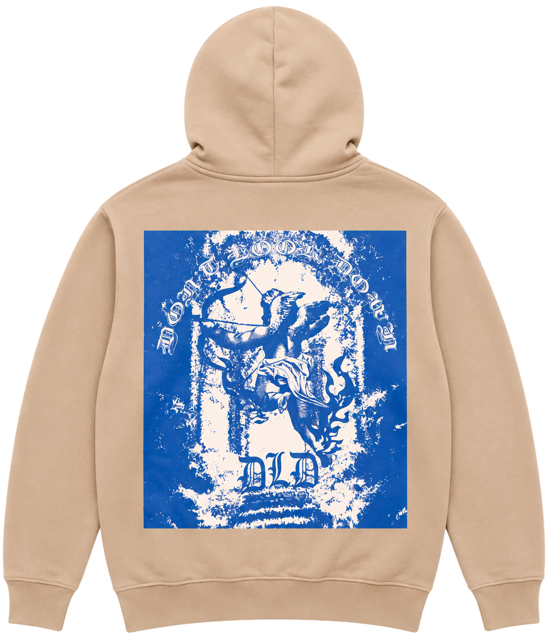 DLD OVERSIZED GRAPHIC HOODIE DESERT - DYF2-25H45