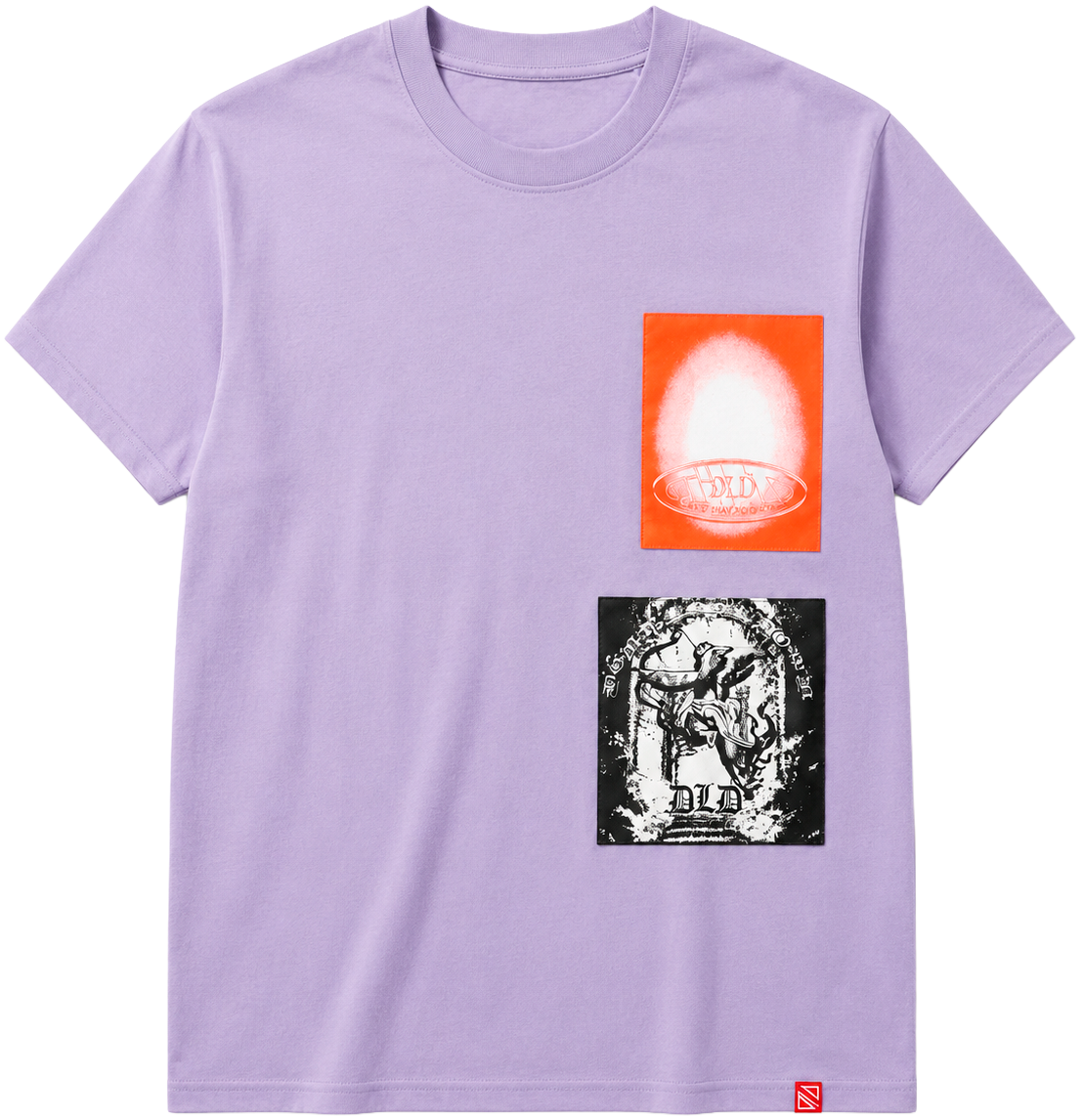 DLD OVERSIZED GRAPHIC T-SHIRT MUTED PURPLE - DYF1-25T45