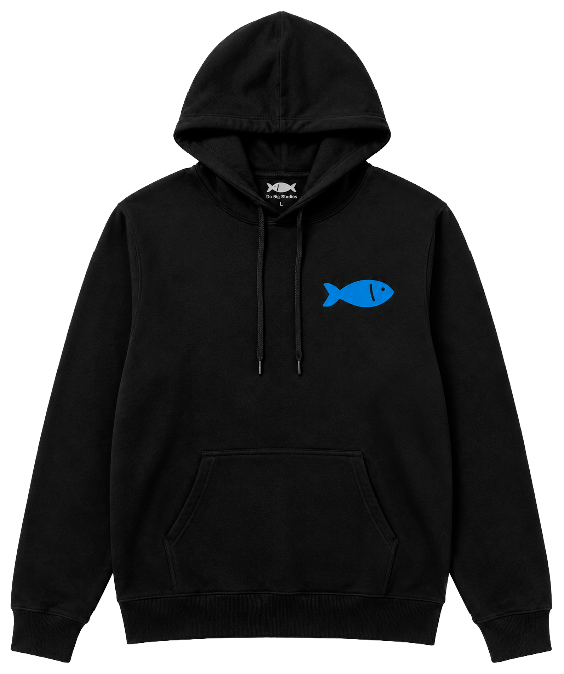 LICENSED DO BIG STUDIOS GRAPHIC HOODIE BLACK - BLKBLU