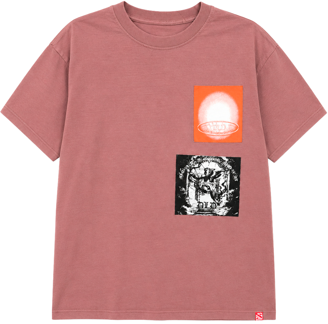 DLD OVERSIZED GRAPHIC T-SHIRT DUSTY PINK - DYF1-25T45