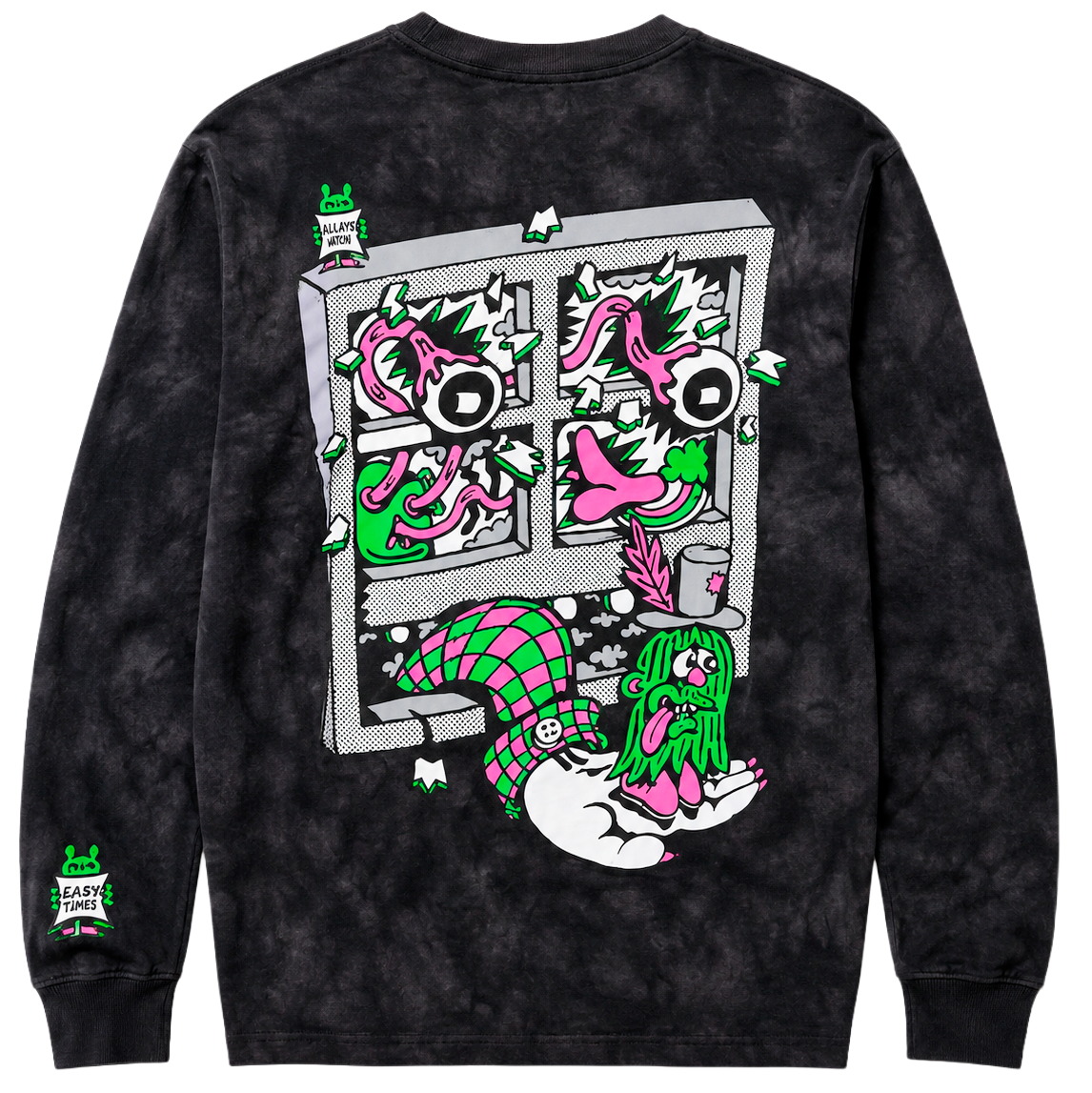 KILLER ACID GRAPHIC L/S SHIRT BLACK - MW TAKE THIS