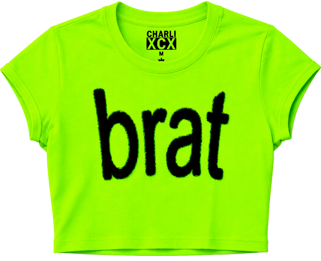 WOMENS CHARLI XCX ASSORTED CROP TOPS ASST - BRAT