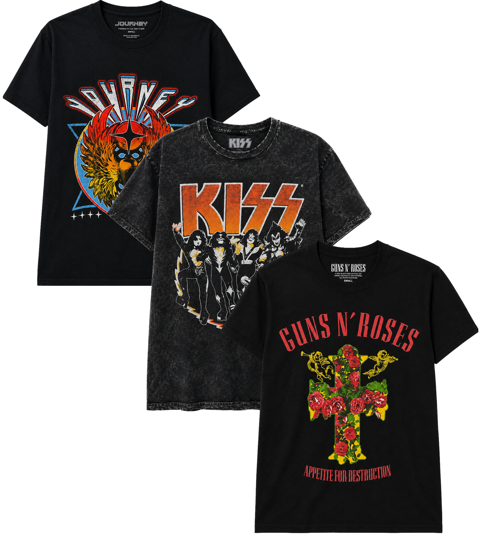 LICENSED MUSIC GRAPHIC T-SHIRTS ASSORTED - ROCK
