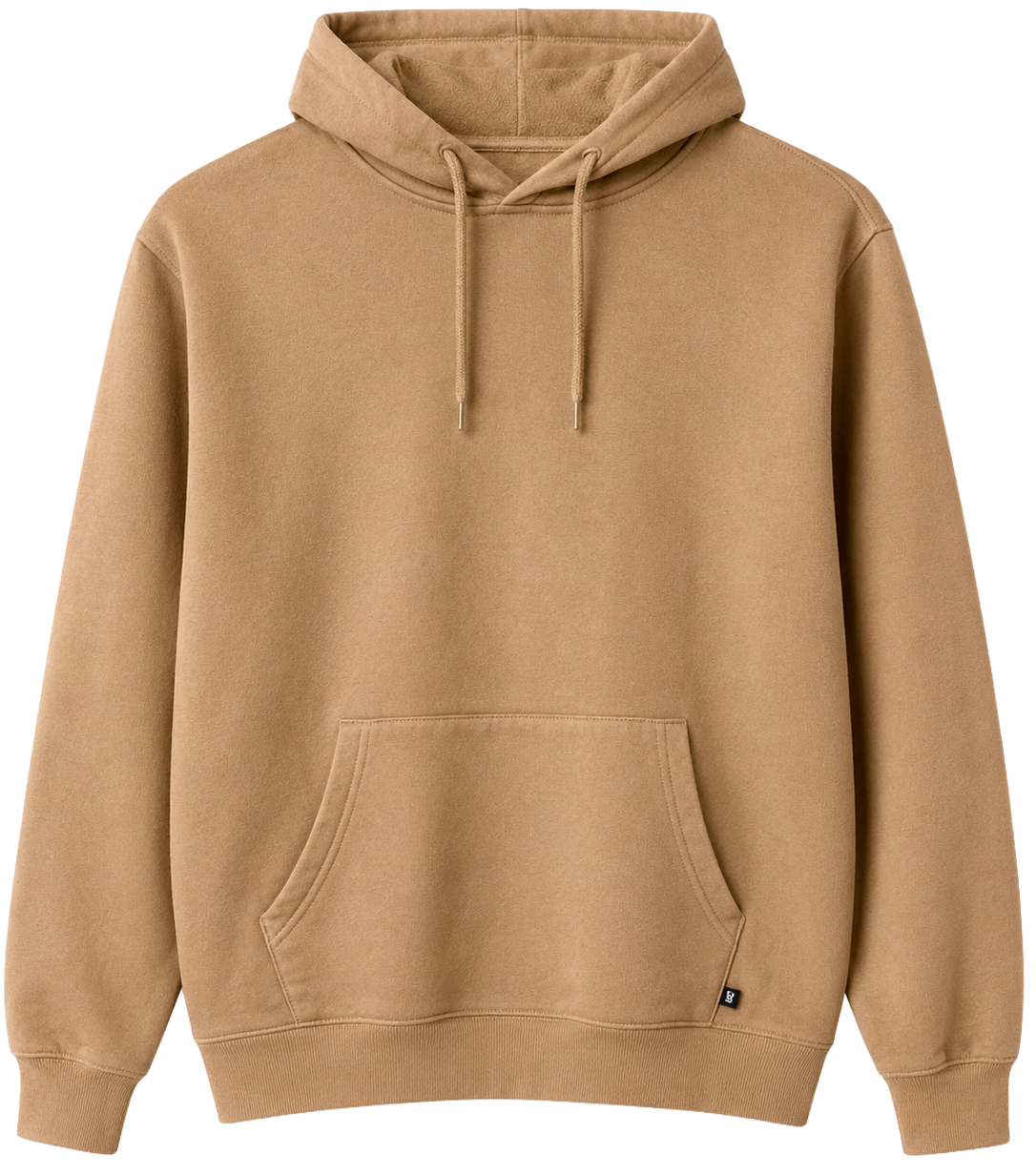 JUNK FOOD UNISEX BLANK HOODIE MUSHROOM - 12MJK553