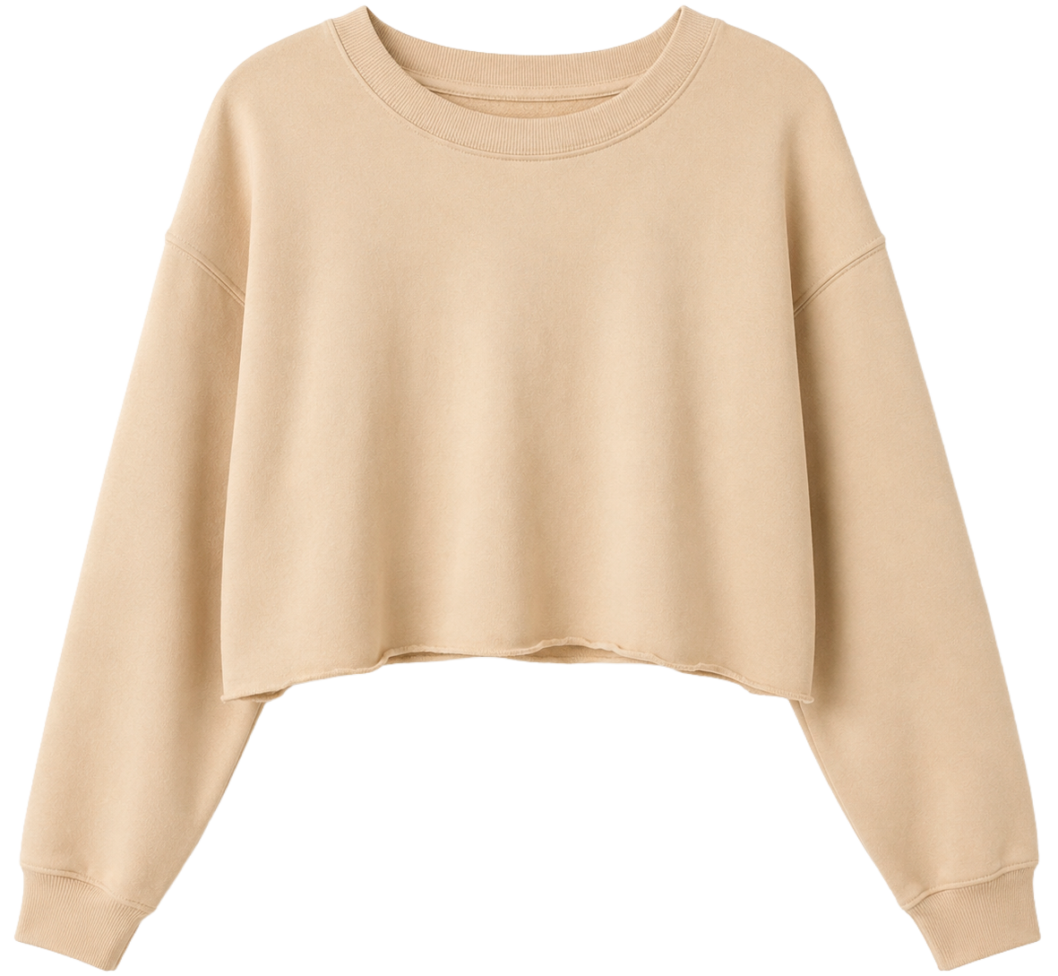 WOMENS JUNK FOOD BLANK CROPPED CREWNECK ASST - 12WJ099