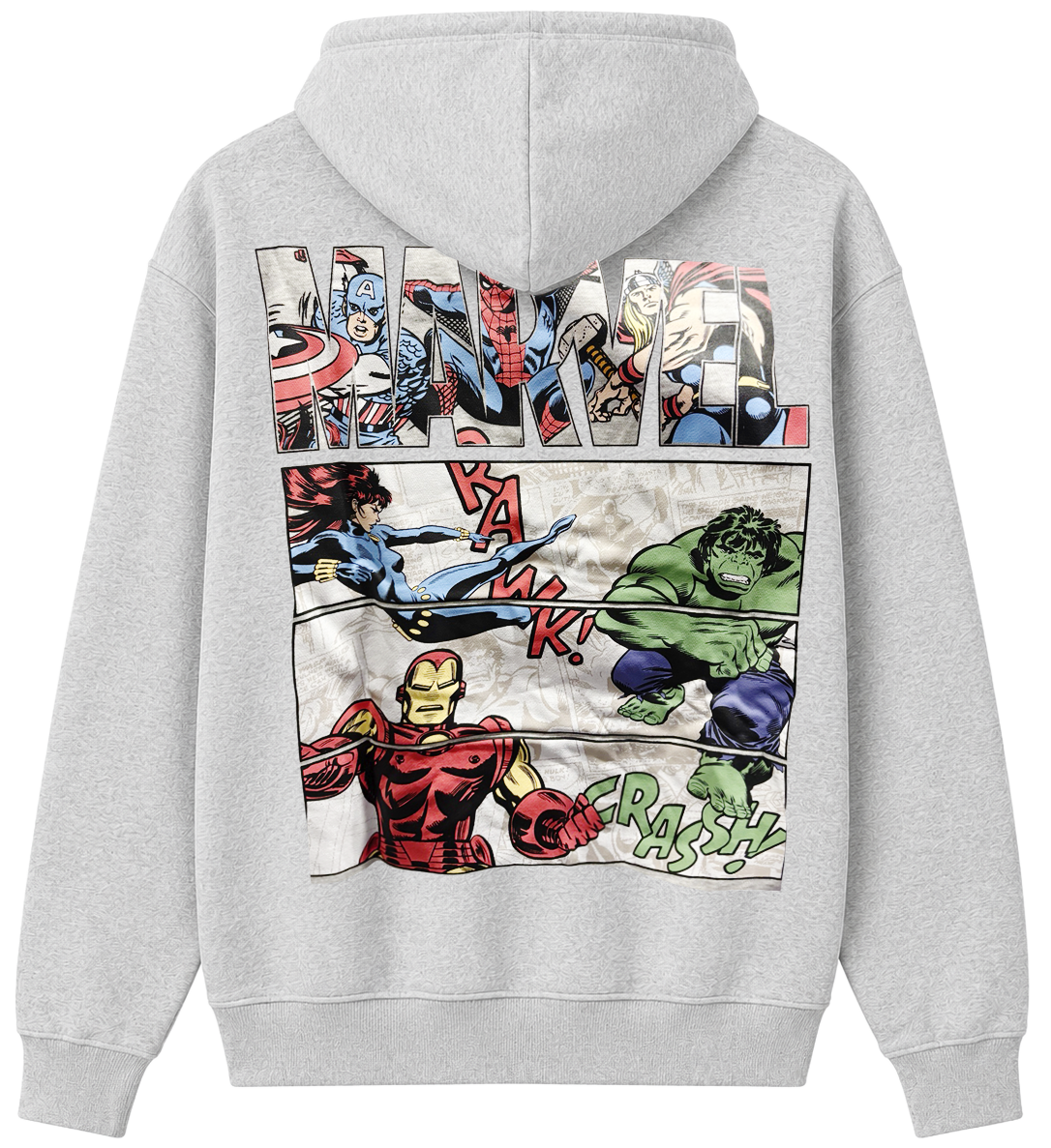 LICENSED MARVEL HOODIE H.GREY - 4MCS01120MB