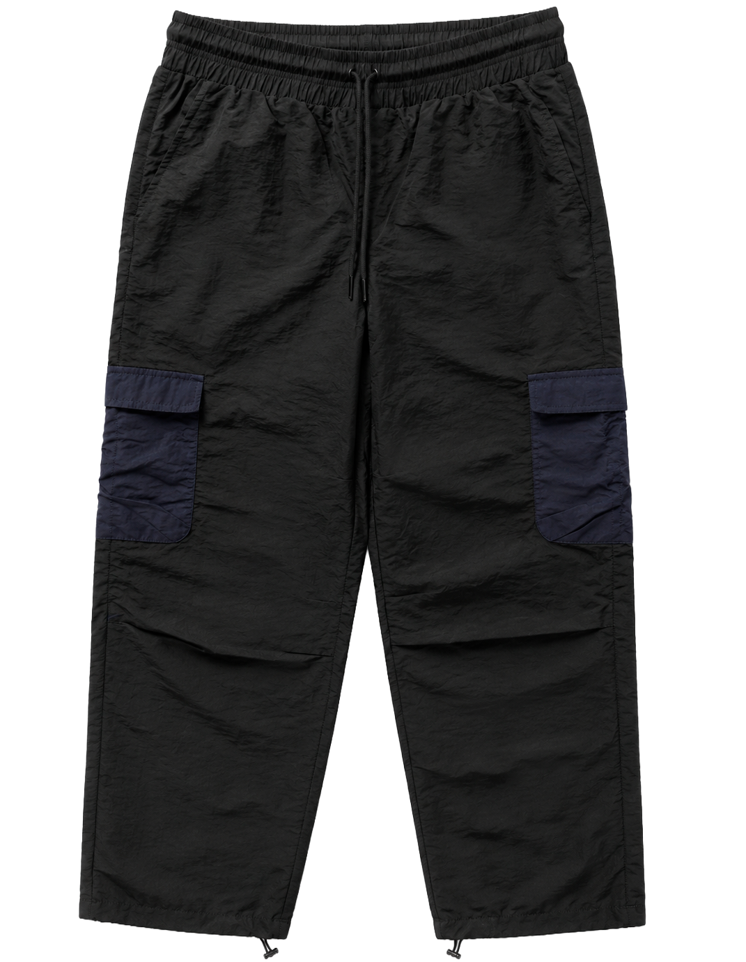 CRYSP NYLON CARGO PANTS BLACK - CRYSPHOL24-016