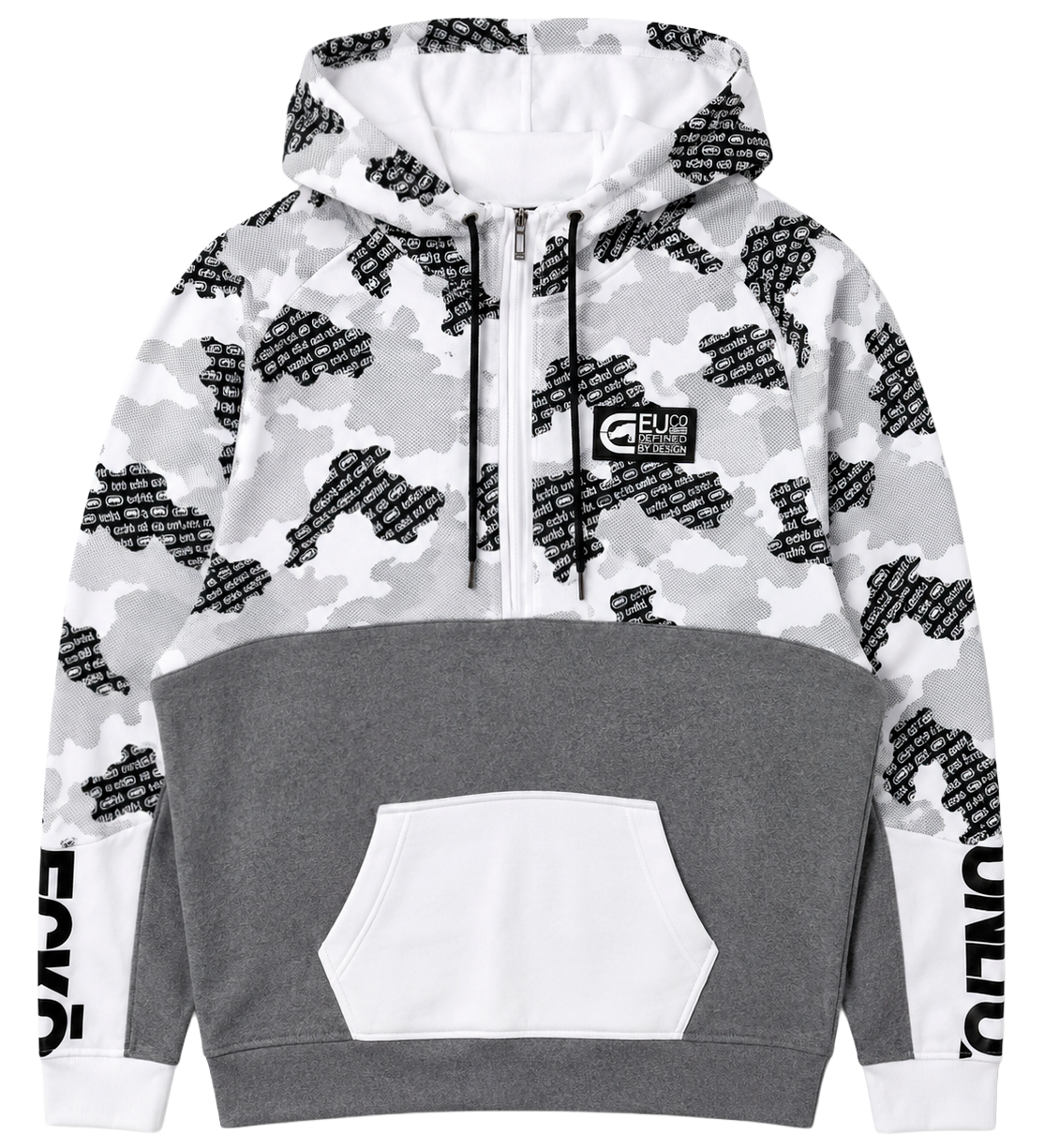 ECKO UNLTD FLEECE HOODIE WHITE CAMO - EO31H465