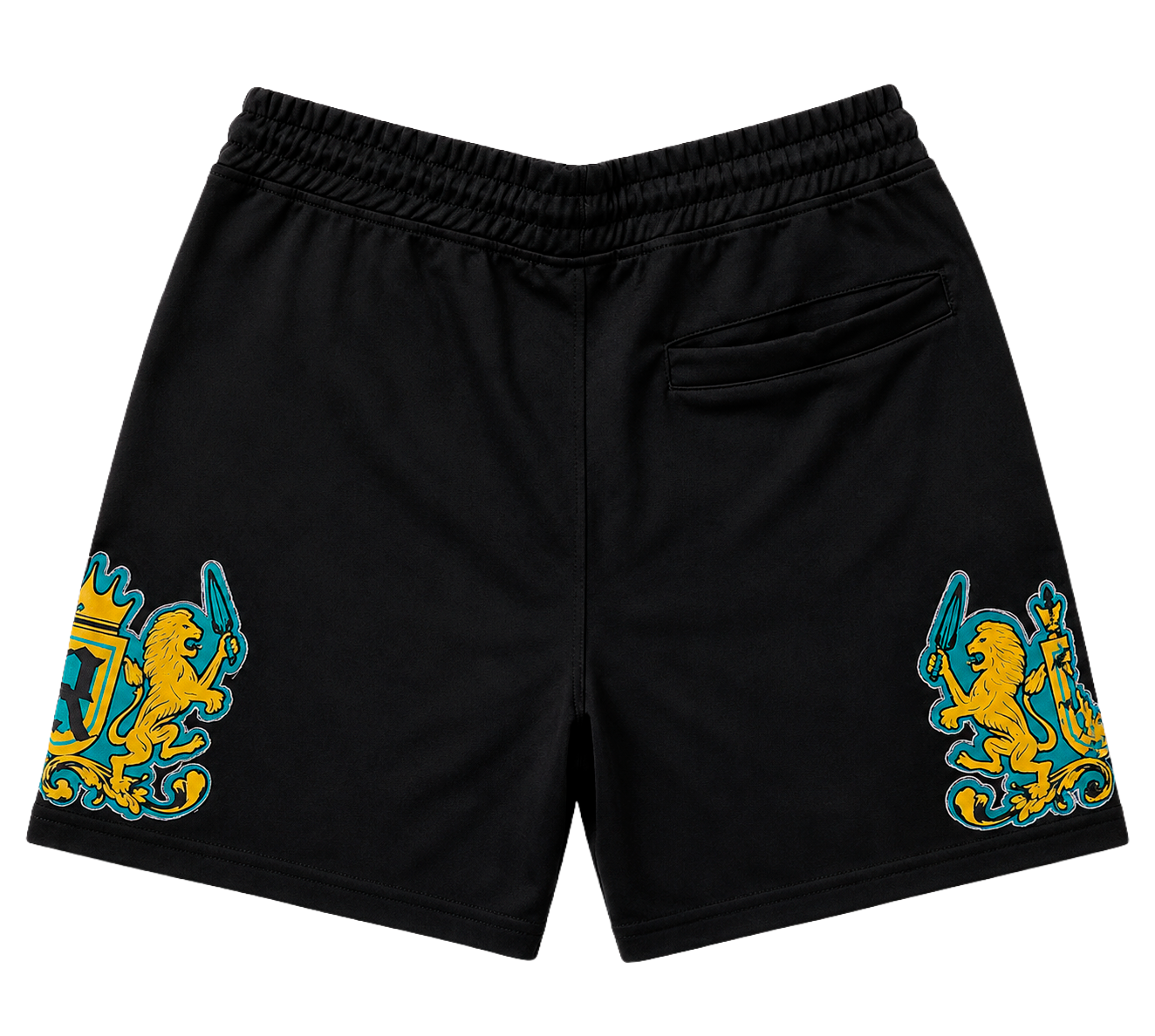 REBEL MINDS NYLON TRACK SHORTS BLACK - 151-951
