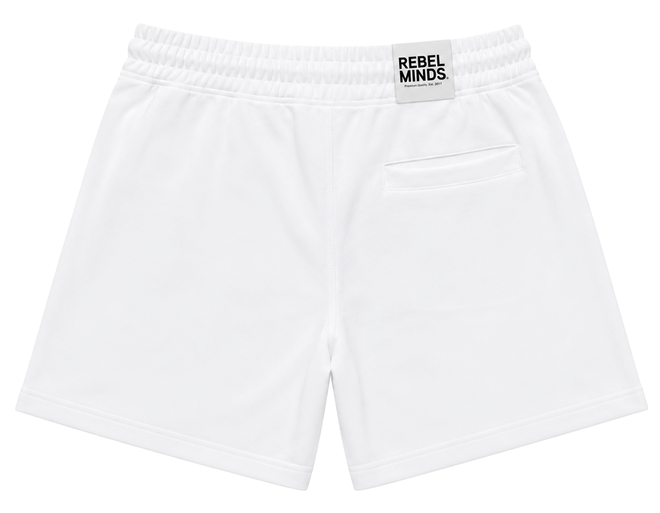 REBEL MINDS NYLON TRACK SHORTS WHITE - 151-953