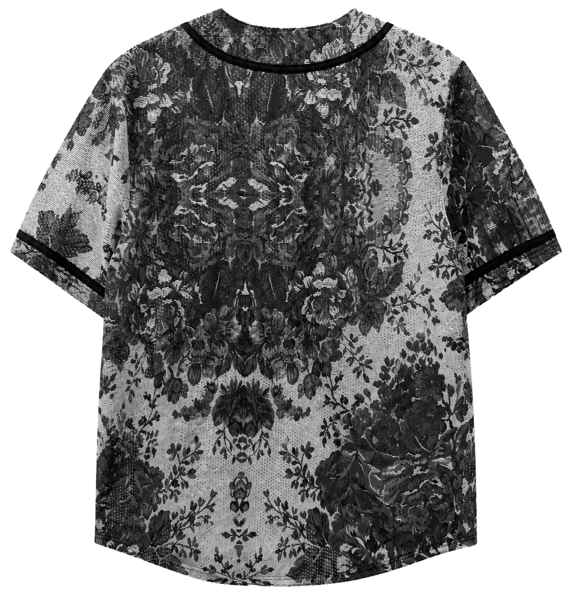 REBEL MINDS MESH BASEBALL JERSEY BLACK - 141-555