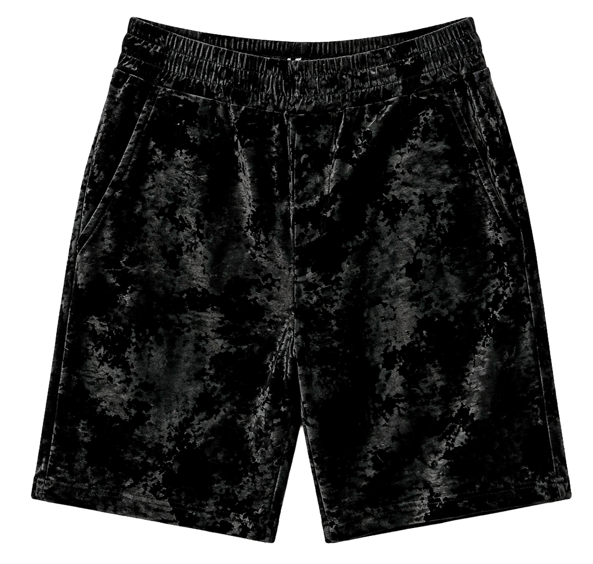 RINGSPUN VELVET LOUNGE SHORTS BLACK - 351-986