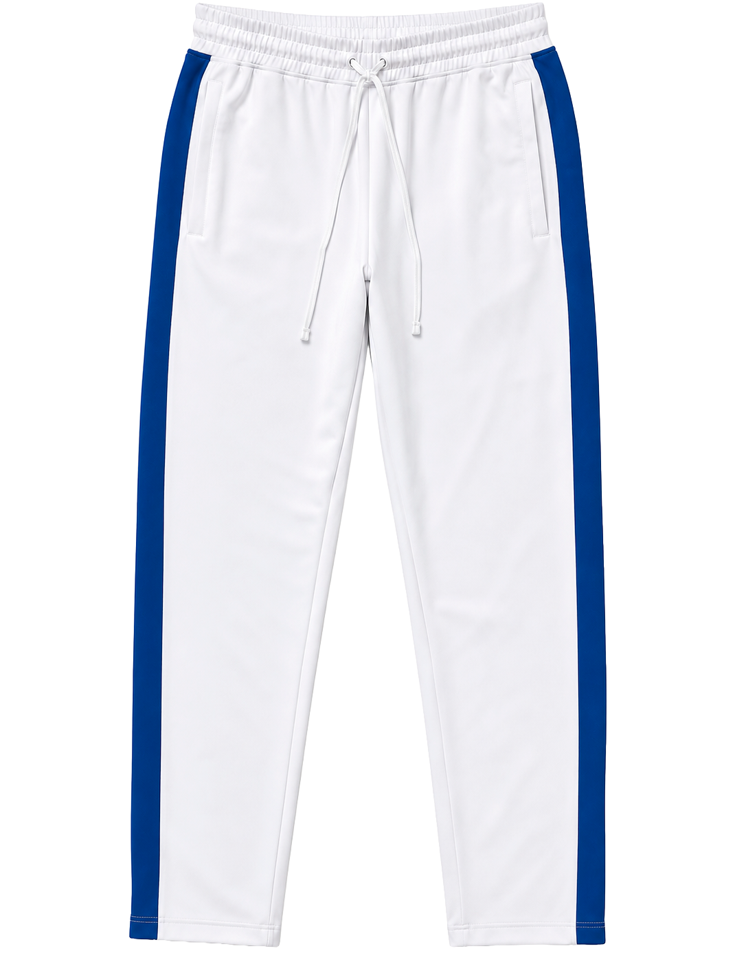 REBEL MINDS TRACK PANTS WHITE / ROYAL - 100-403
