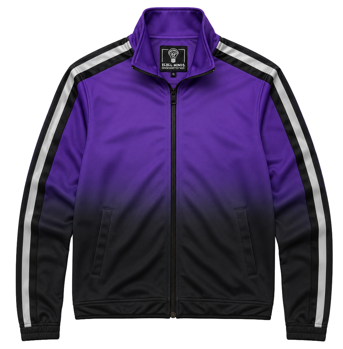 REBEL MINDS OMBRE TRACK JACKET PURPLE - 111-412