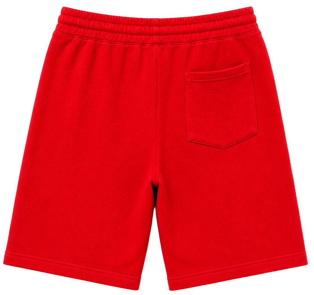 INDEPENDENT TRADING CO SWEAT SHORTS RED - BLANKS