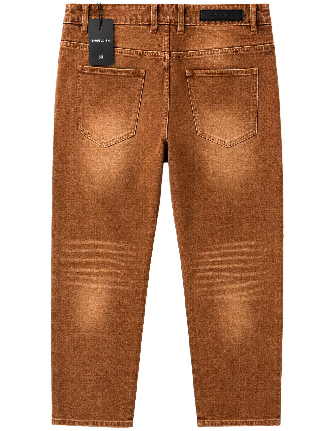 EMBELLISH DISTRESSED JEANS BROWN WASH - EMBSPR24-042