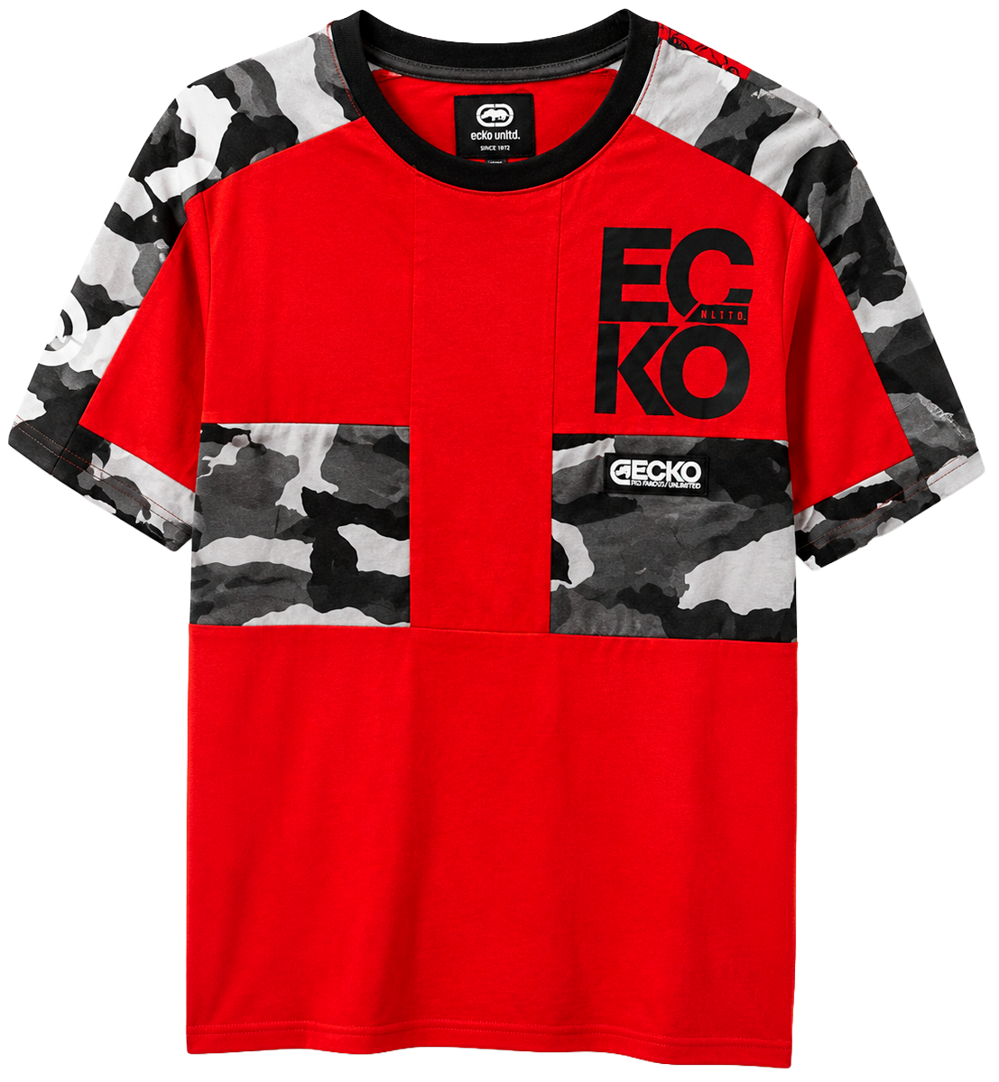ECKO UNLTD S/S T-SHIRT TRUE ECKO RED - EO12K937
