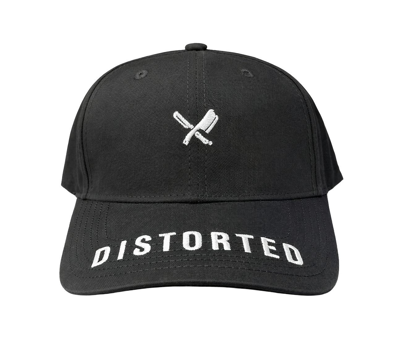DISTORTED PEOPLE DISTORED BLADES DAD HAT BLACK/WHITE - 2538