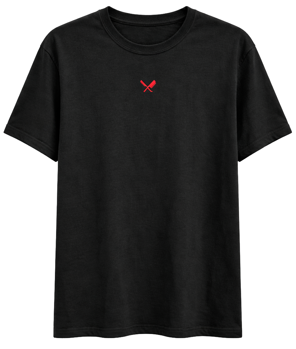 DISTORTED PEOPLE GRAPHIC T-SHIRT BLK/RED/WHITE - 3570