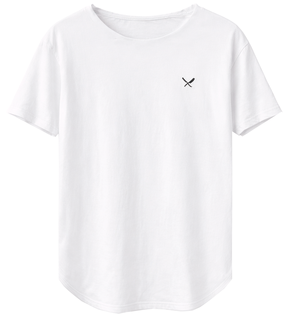 DISTORTED PEOPLE SCALLOP T-SHIRT WHITE - 1631