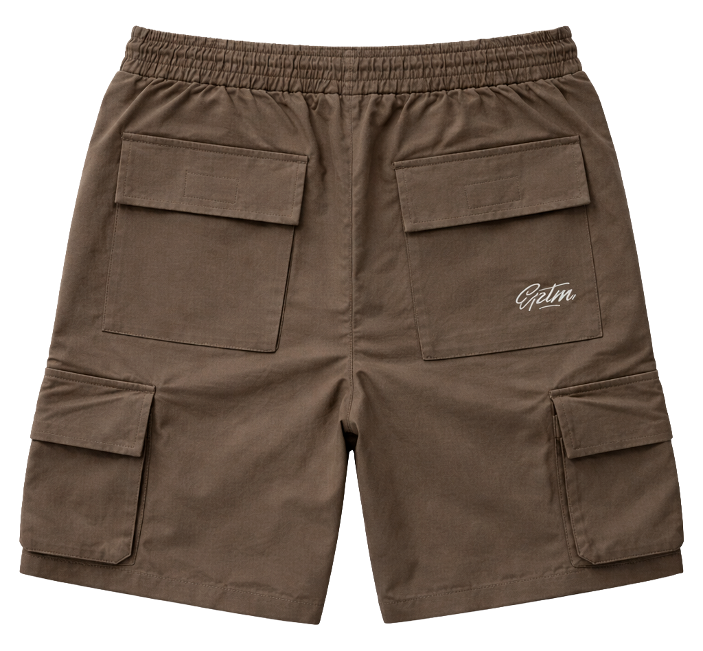 EPTM NYLON CARGO SHORTS BROWN - 12186