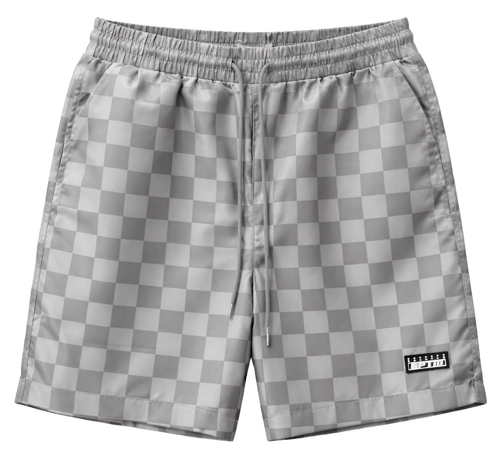 EPTM ASSORTED NYLON TRACK SHORTS ASST - CHECKER BOARD